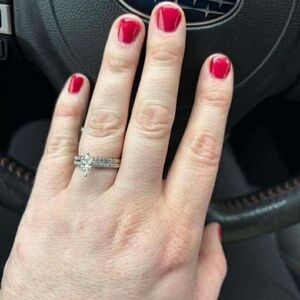 Half Karat Diamond Engagement / Wedding Ring Set